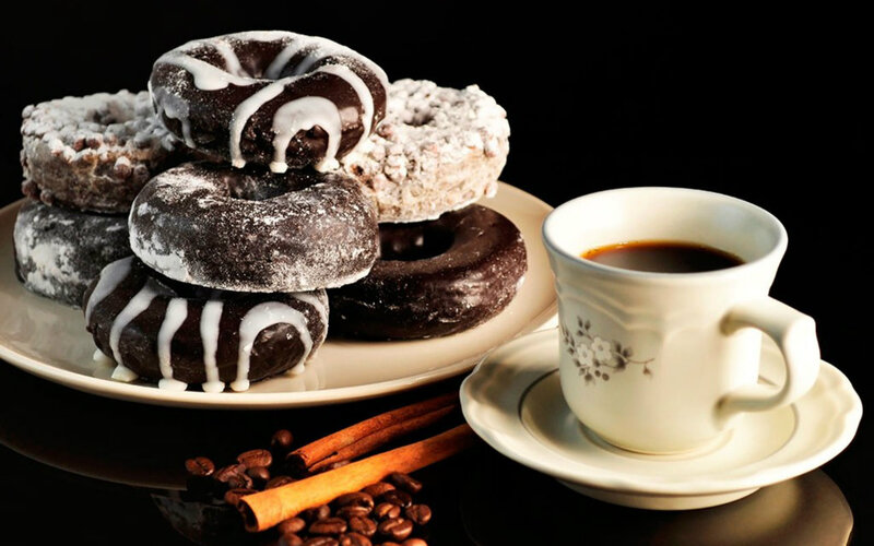 Donuts and Coffee Cup
