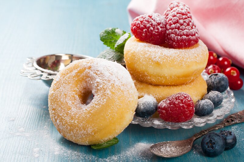 Donuts with Berries