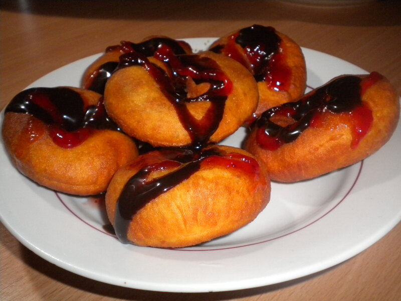 Donuts with Jam Topping