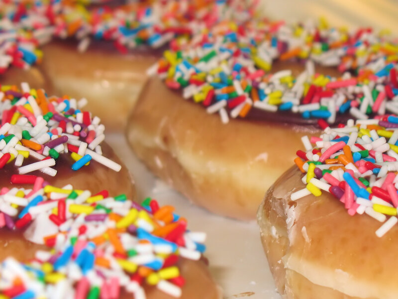 donuts with sprinkles