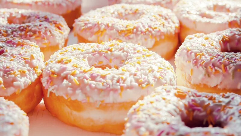 Donuts with Sprinkles — White
