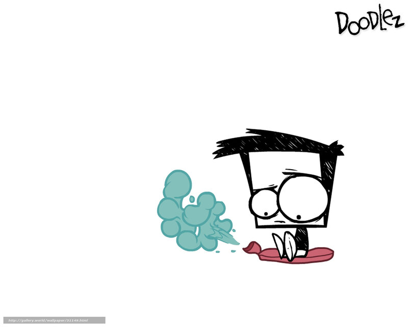 Doodlez character with smoke