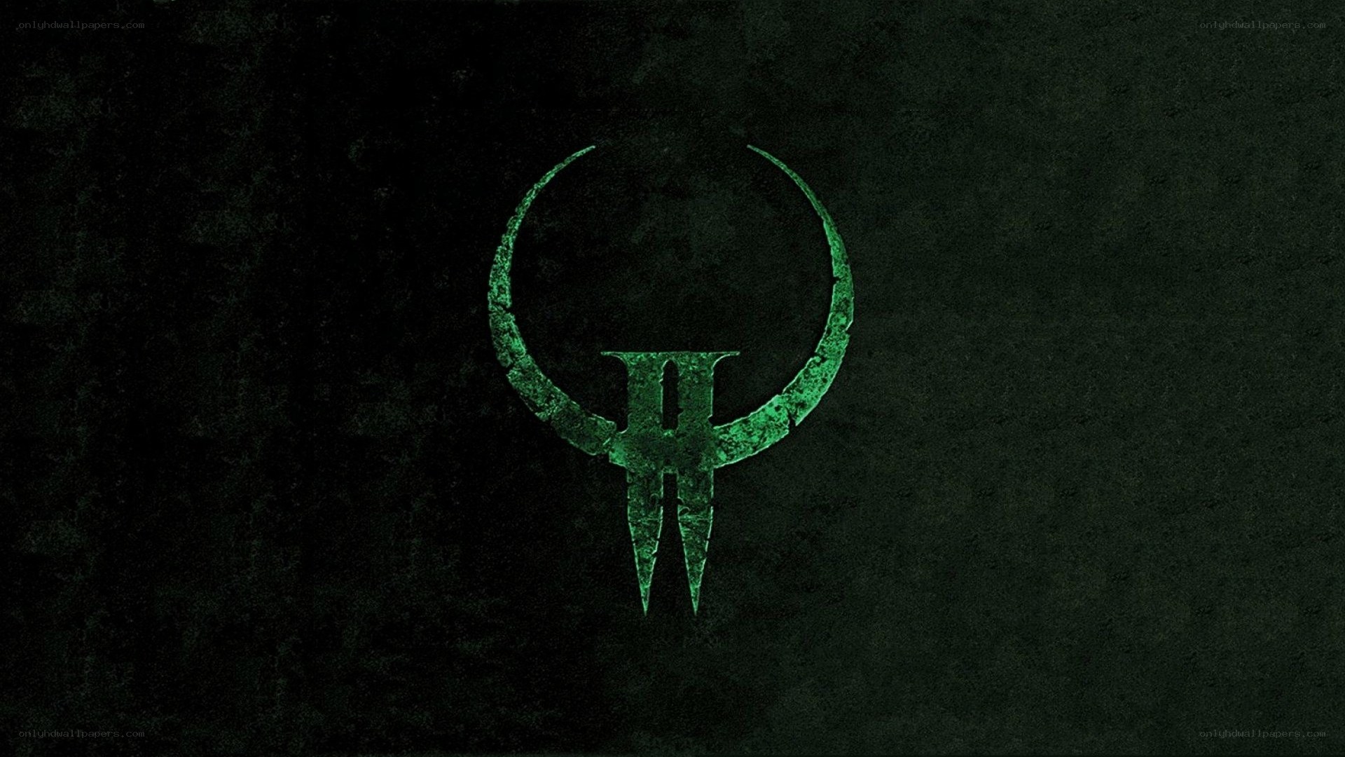 Doom II logo on dark background