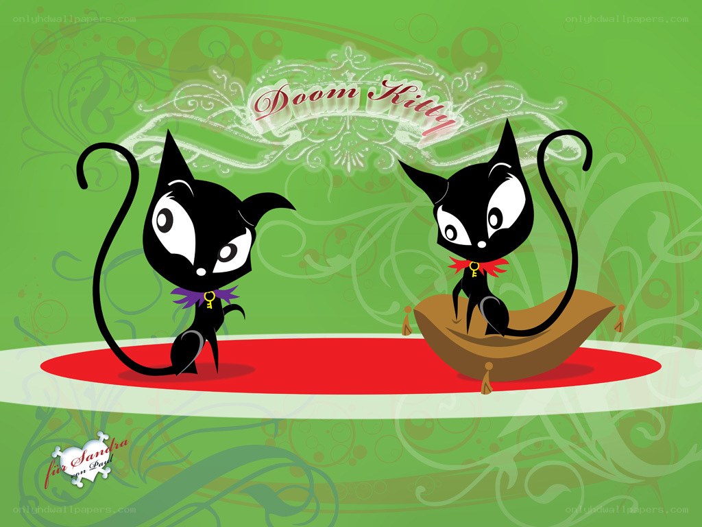 Doom Kitty cartoon illustration