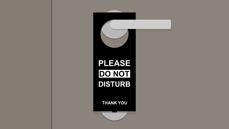 Door Hanger on Door Handle
