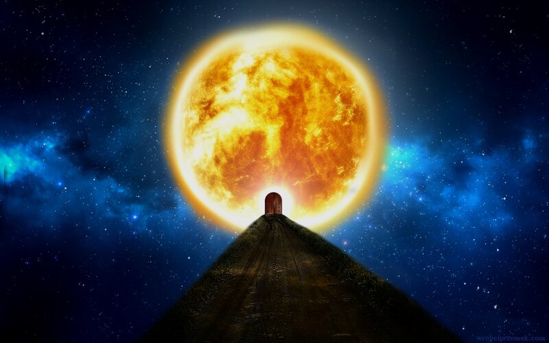 Door on Hill under Sun — Blue