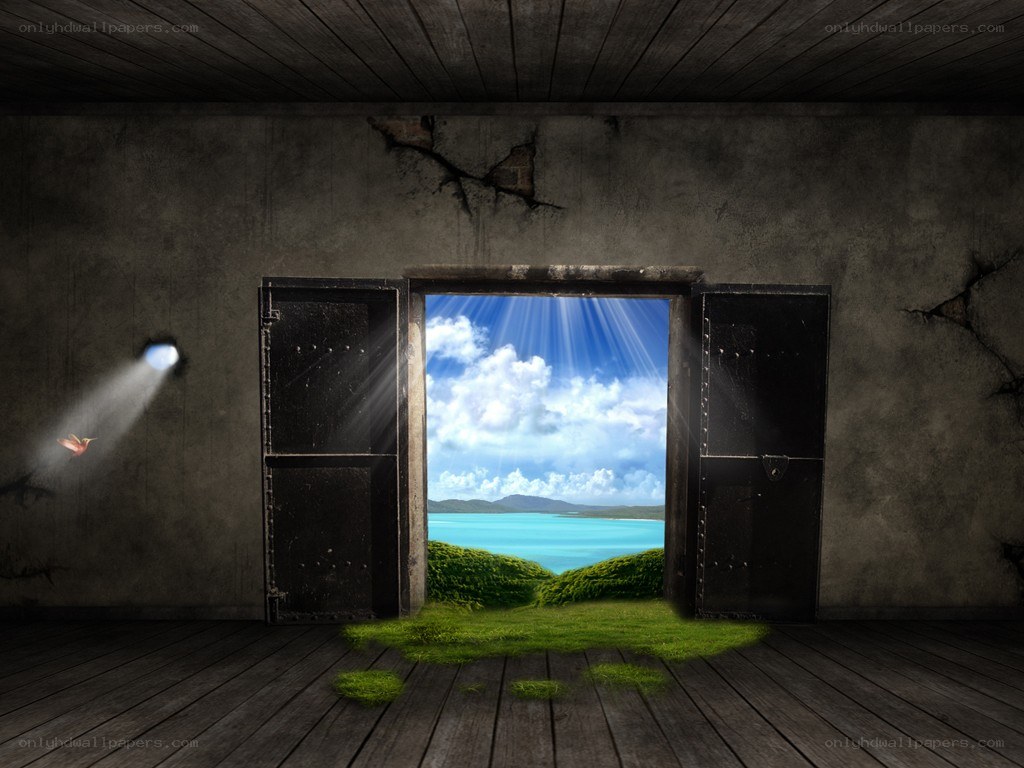 Door to a bright world