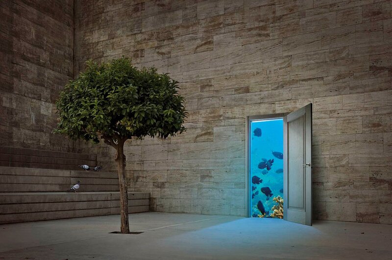 Door to Underwater Scene