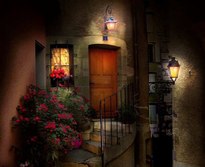 Doorway with Flowers