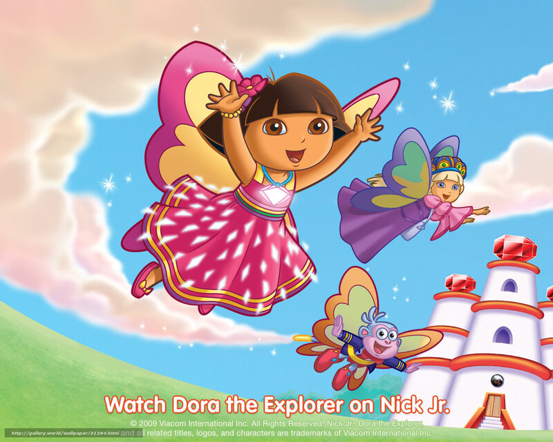 Dora the Explorer flying