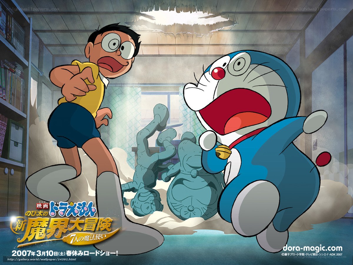 Doraemon and Nobita in chaos