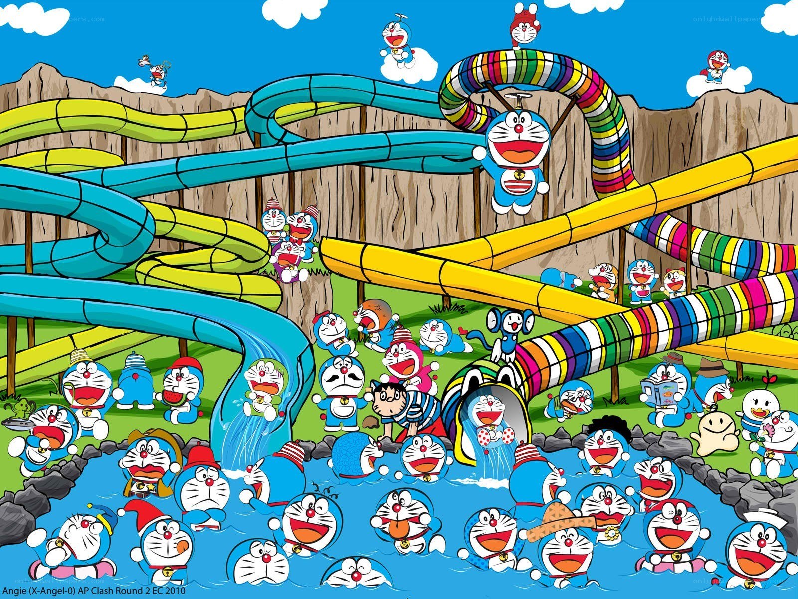 Doraemon water park chaos