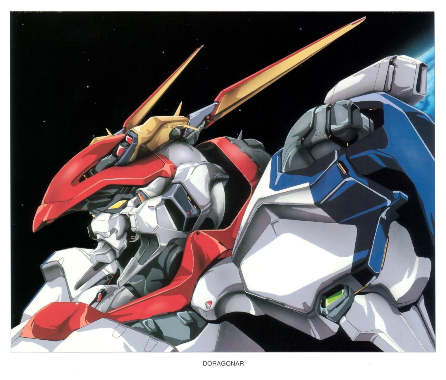 Doragonar mecha in space