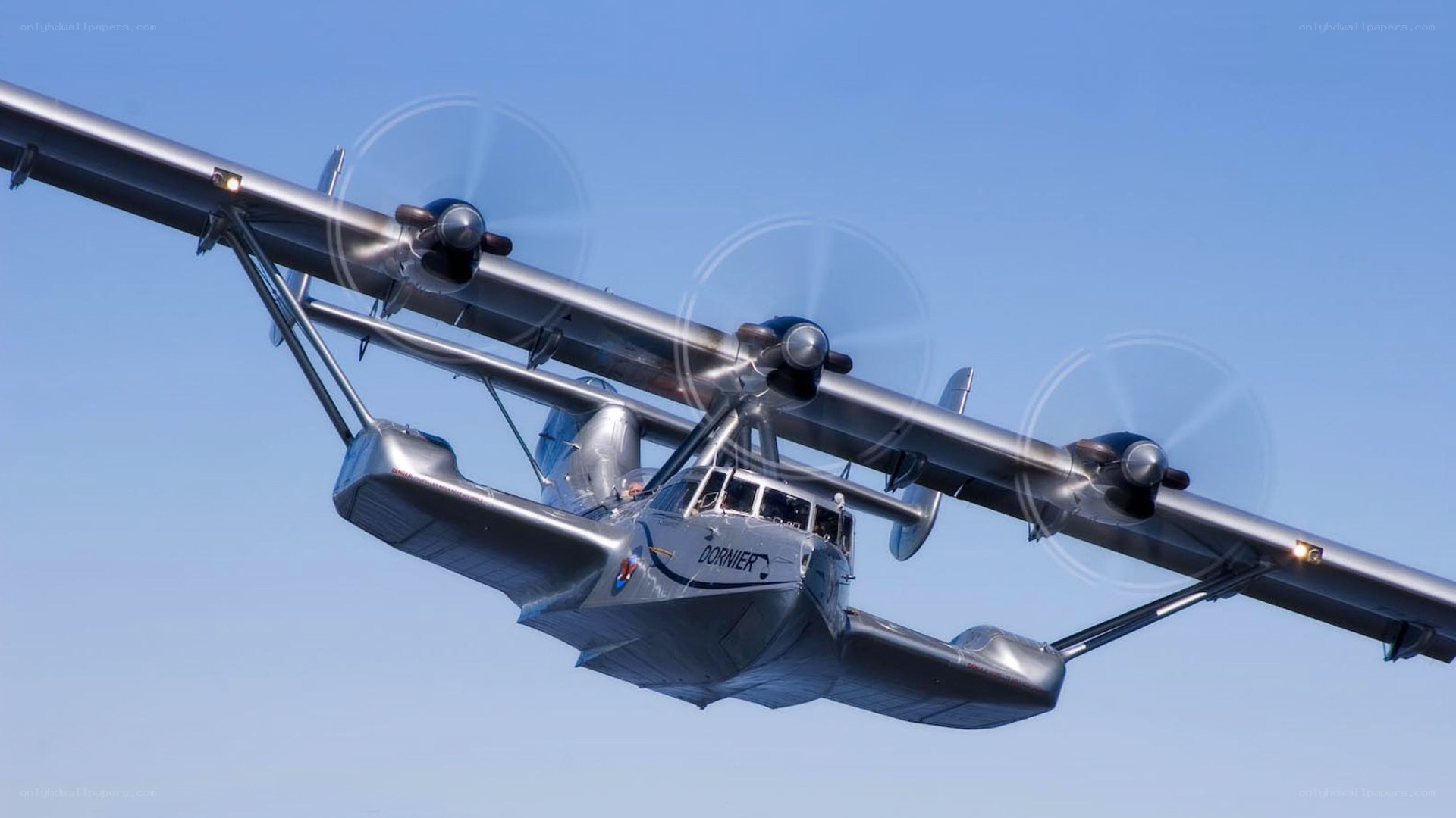 Dornier seaplane in flight