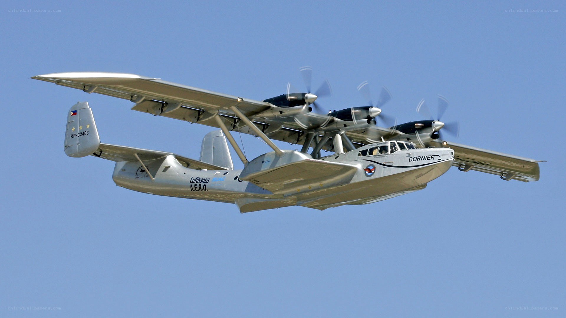 Dornier seaplane in flight
