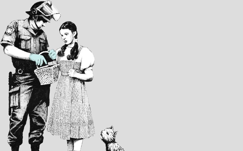 Dorothy and a police officer