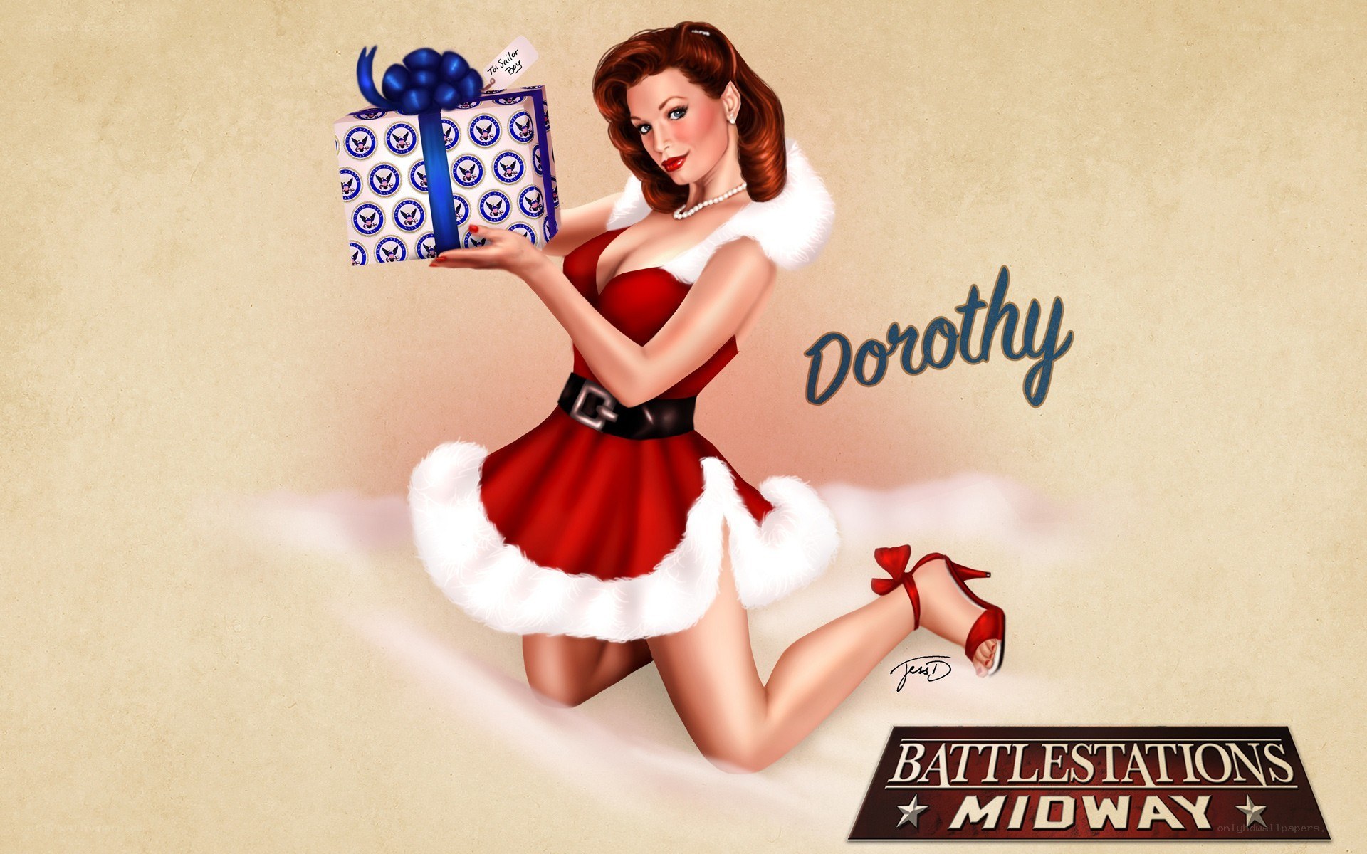 Dorothy in Santa outfit