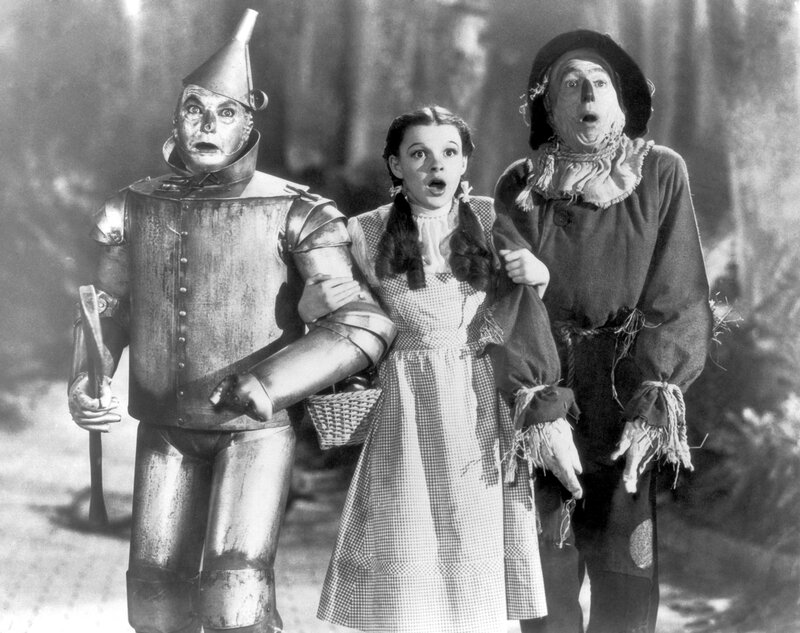 Dorothy with Tin Man and Scarecrow
