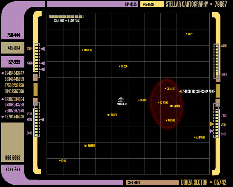 Dorza Sector Stellar Cartography