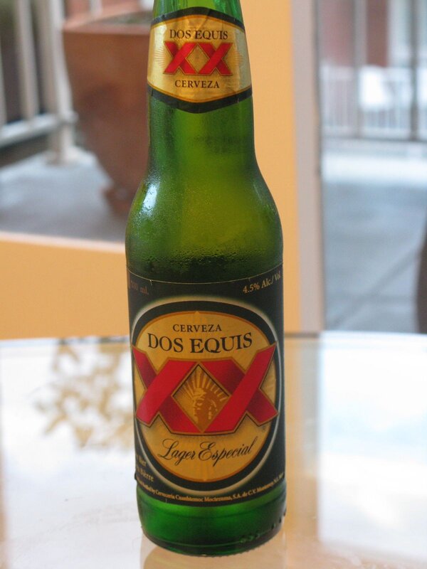 Dos Equis beer bottle