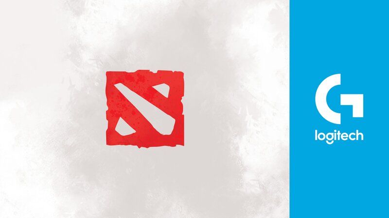 Dota 2 and Logitech Logos