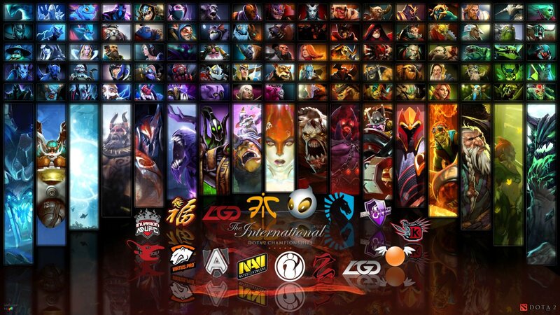 Dota 2 Champions Collage