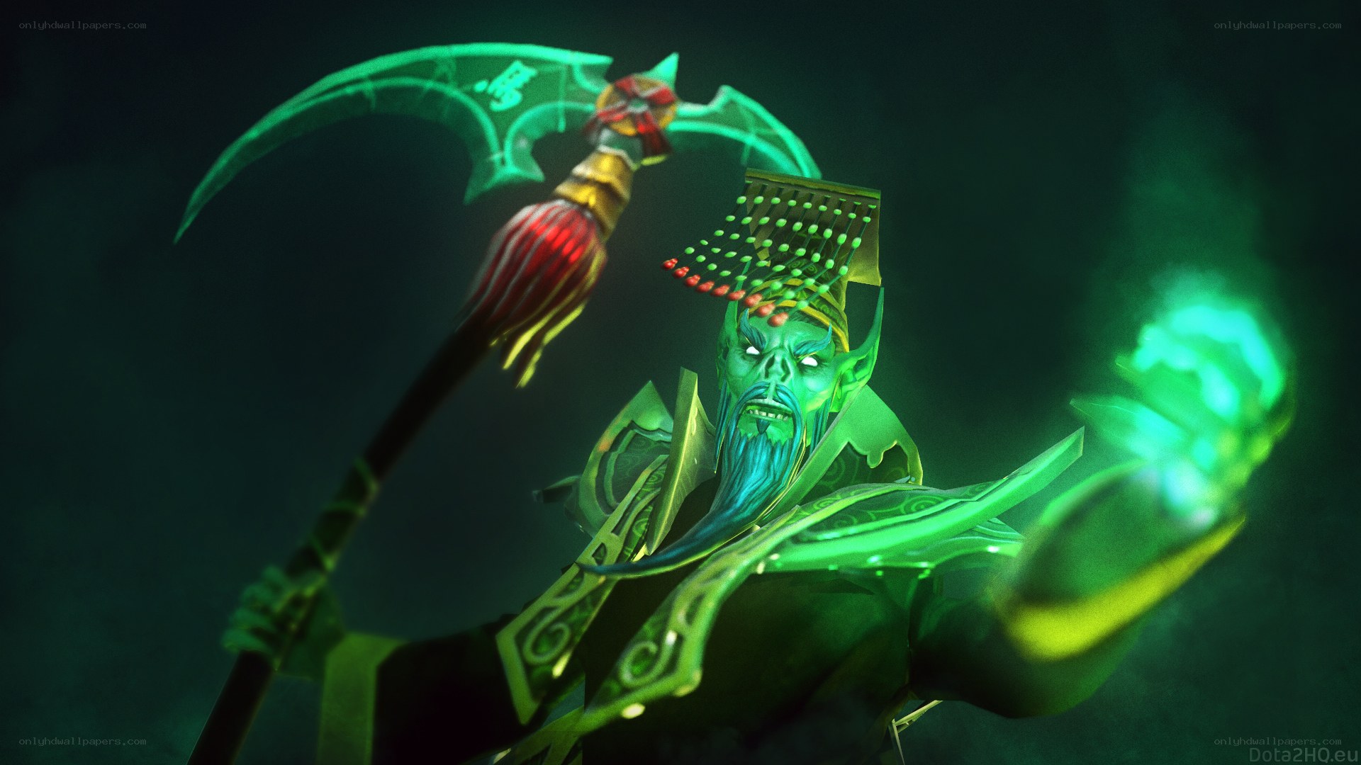 Dota 2 character with scythe