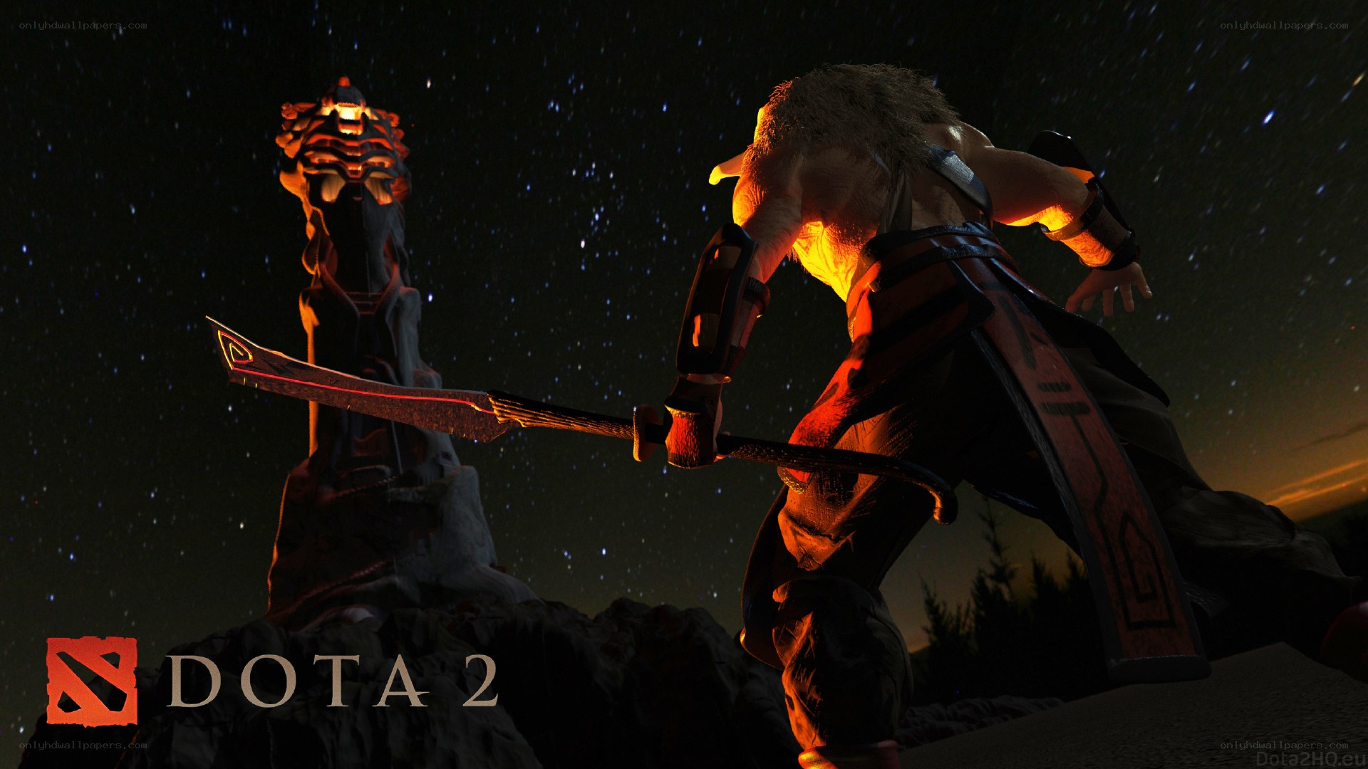 Dota 2 character with sword