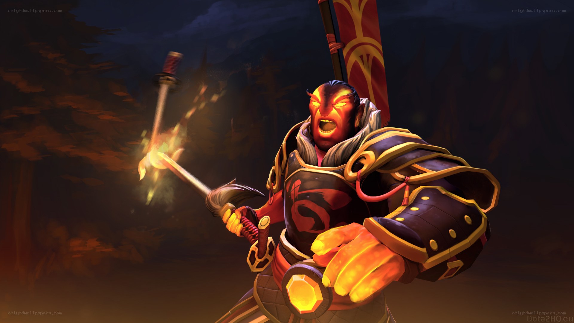 dota 2 hero in battle