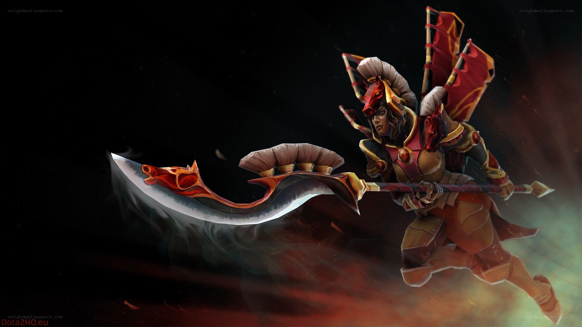 Dota 2 hero with large blade