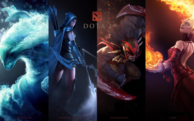 Dota 2 heroes artwork