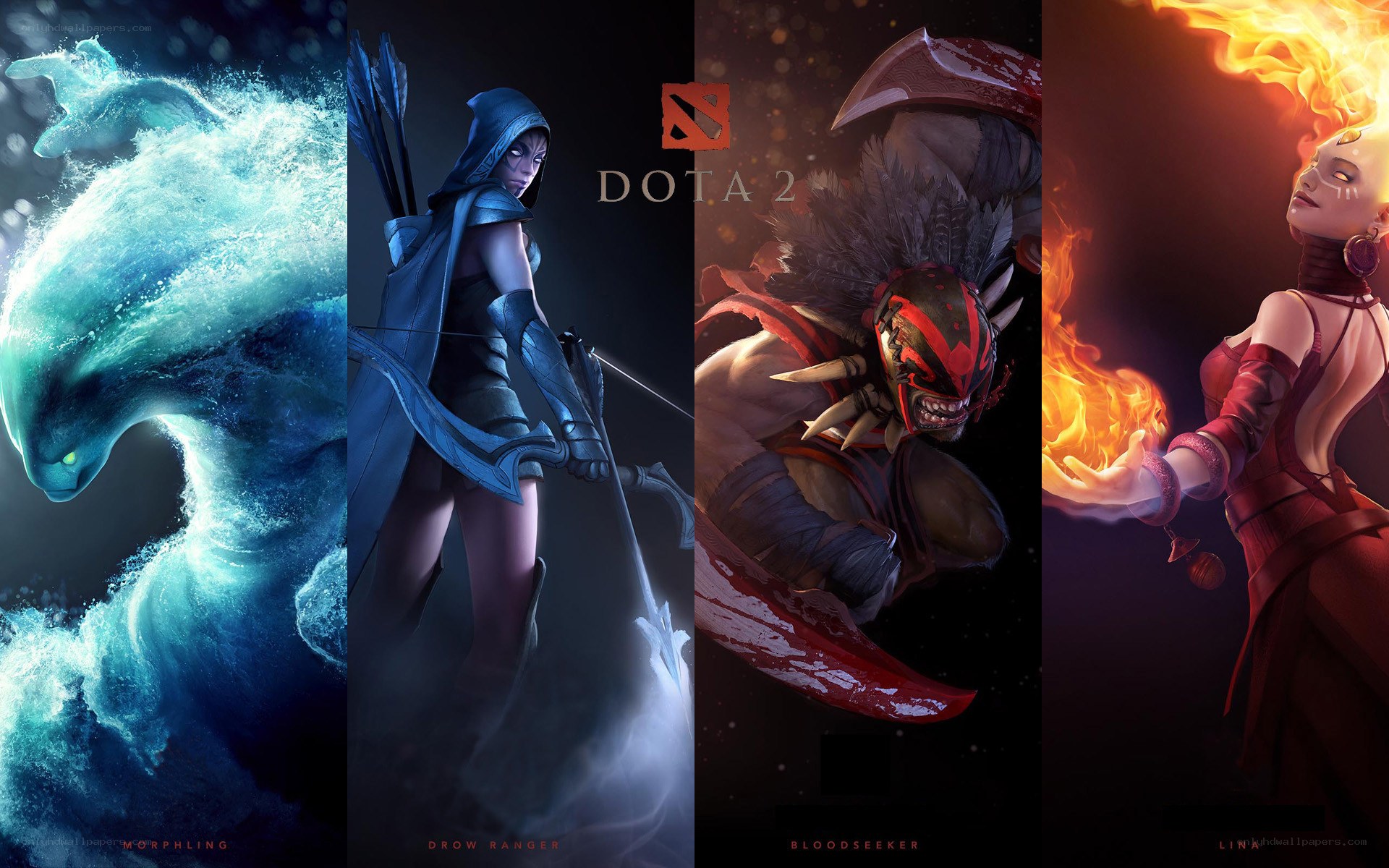 Dota 2 heroes artwork