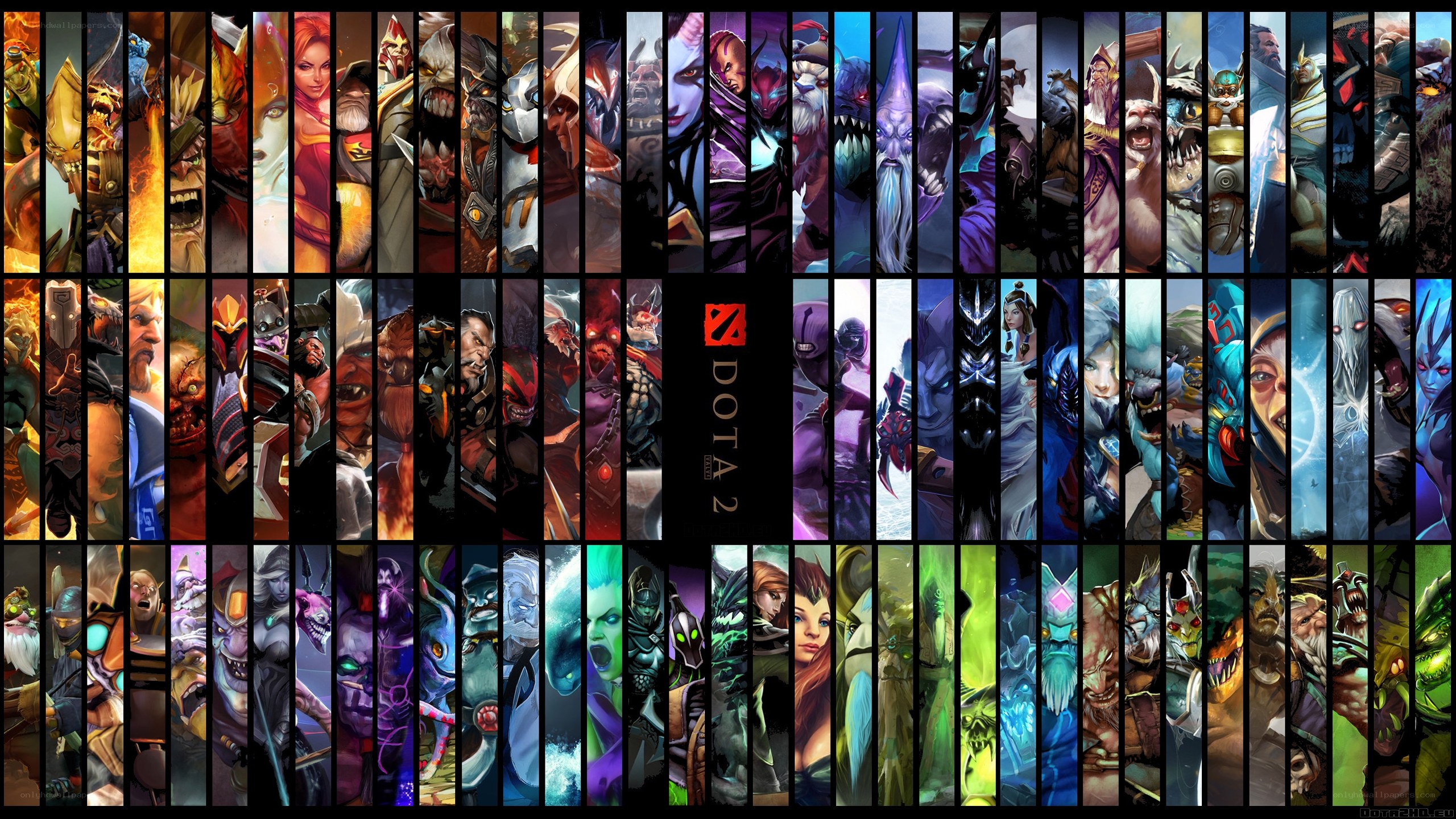 DOTA 2 heroes collage
