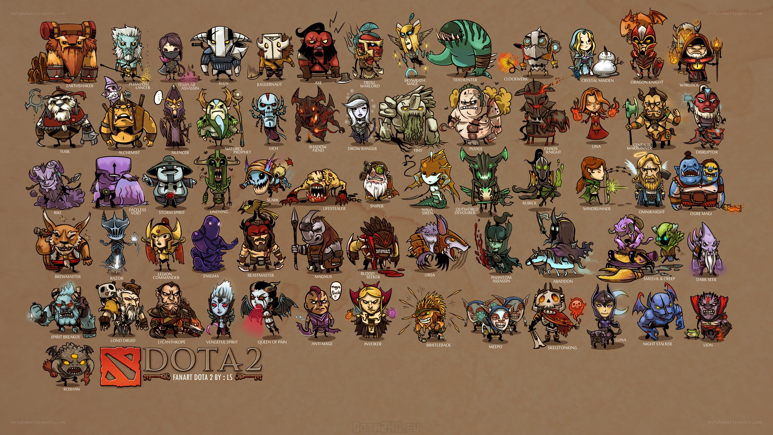 Dota 2 heroes fan art