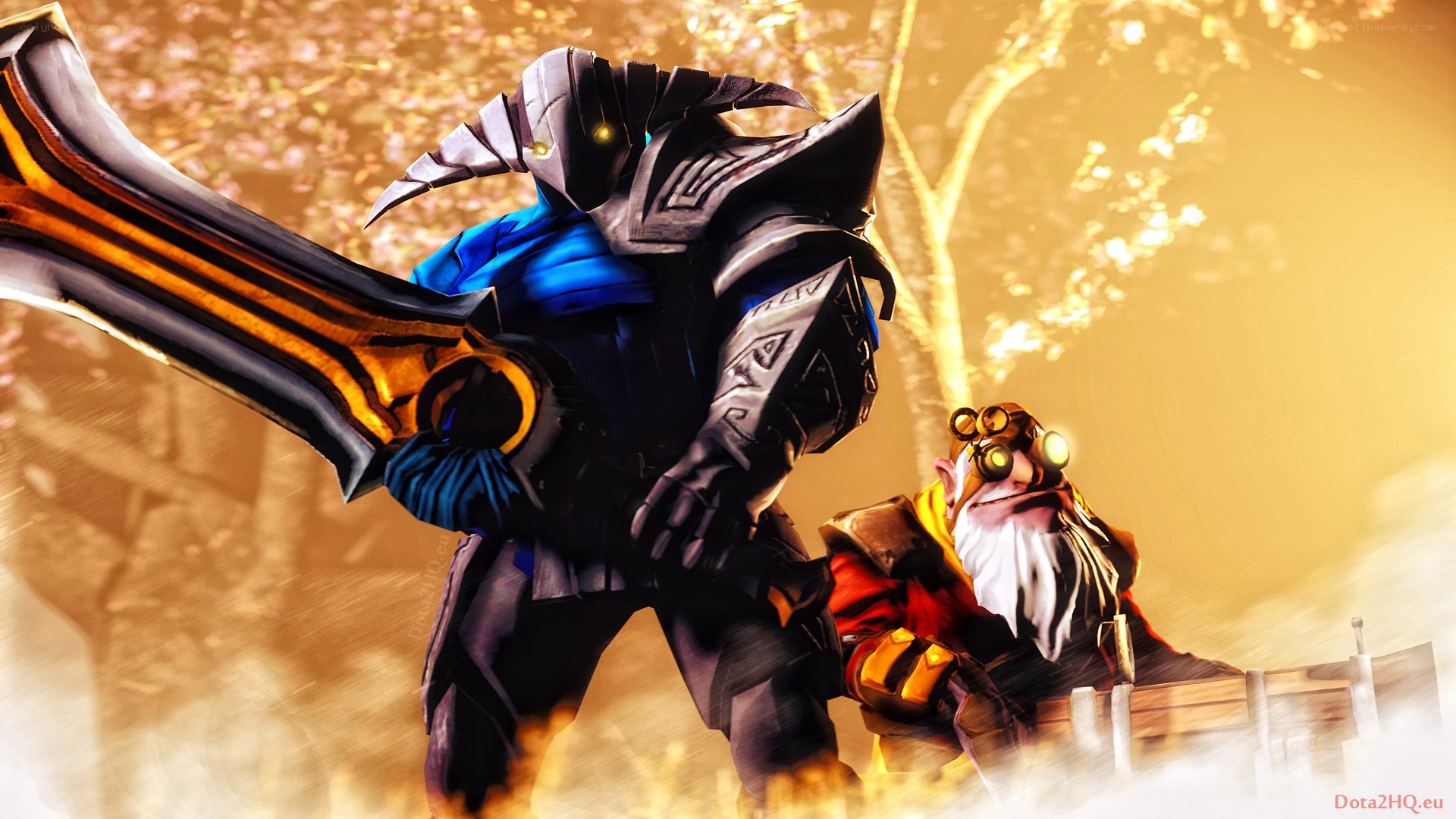 Dota 2 heroes in action