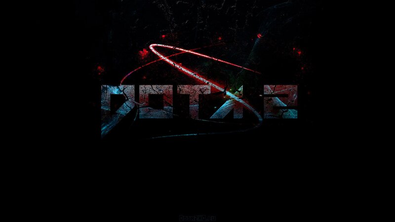 Dota 2 Logo — Black, Dark, Dramatic