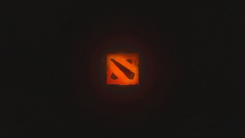 Dota 2 Logo — Black, Dramatic