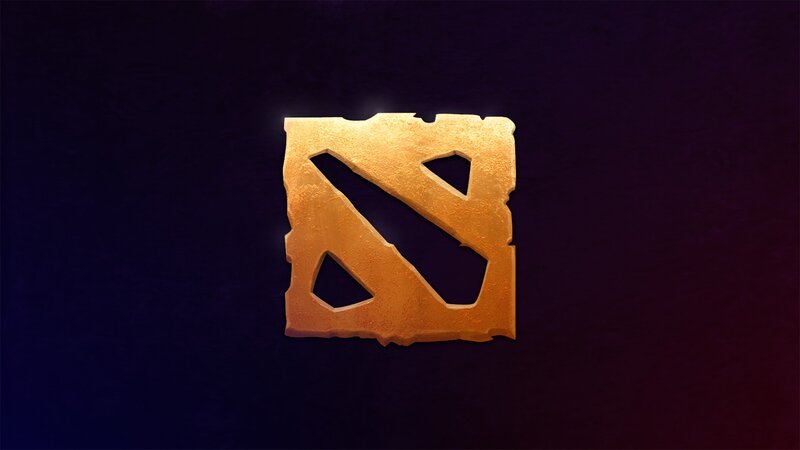 Dota 2 Logo — Gold