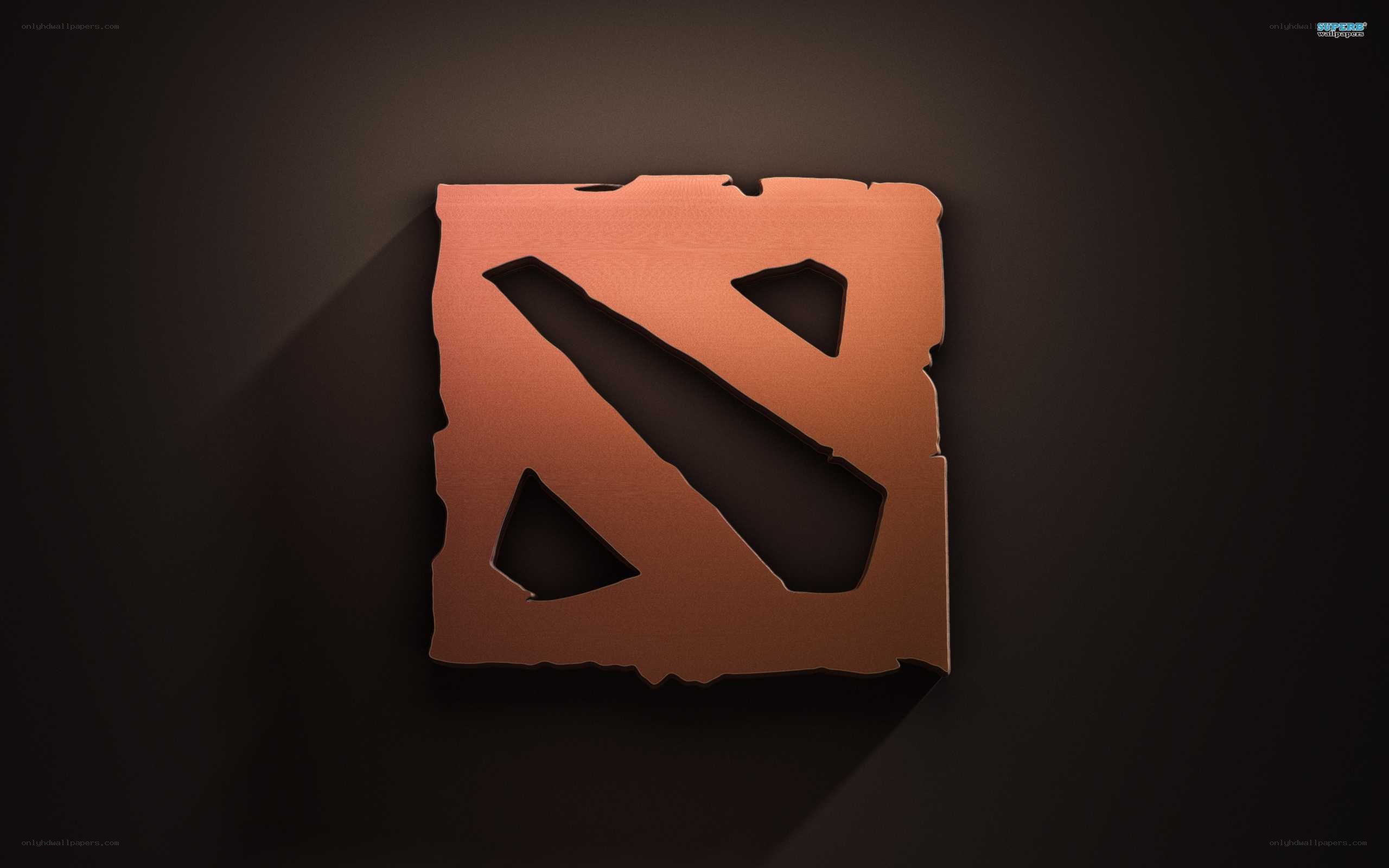 Dota 2 logo on dark background