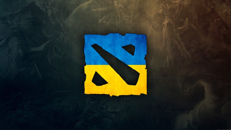 Dota 2 logo on dark background