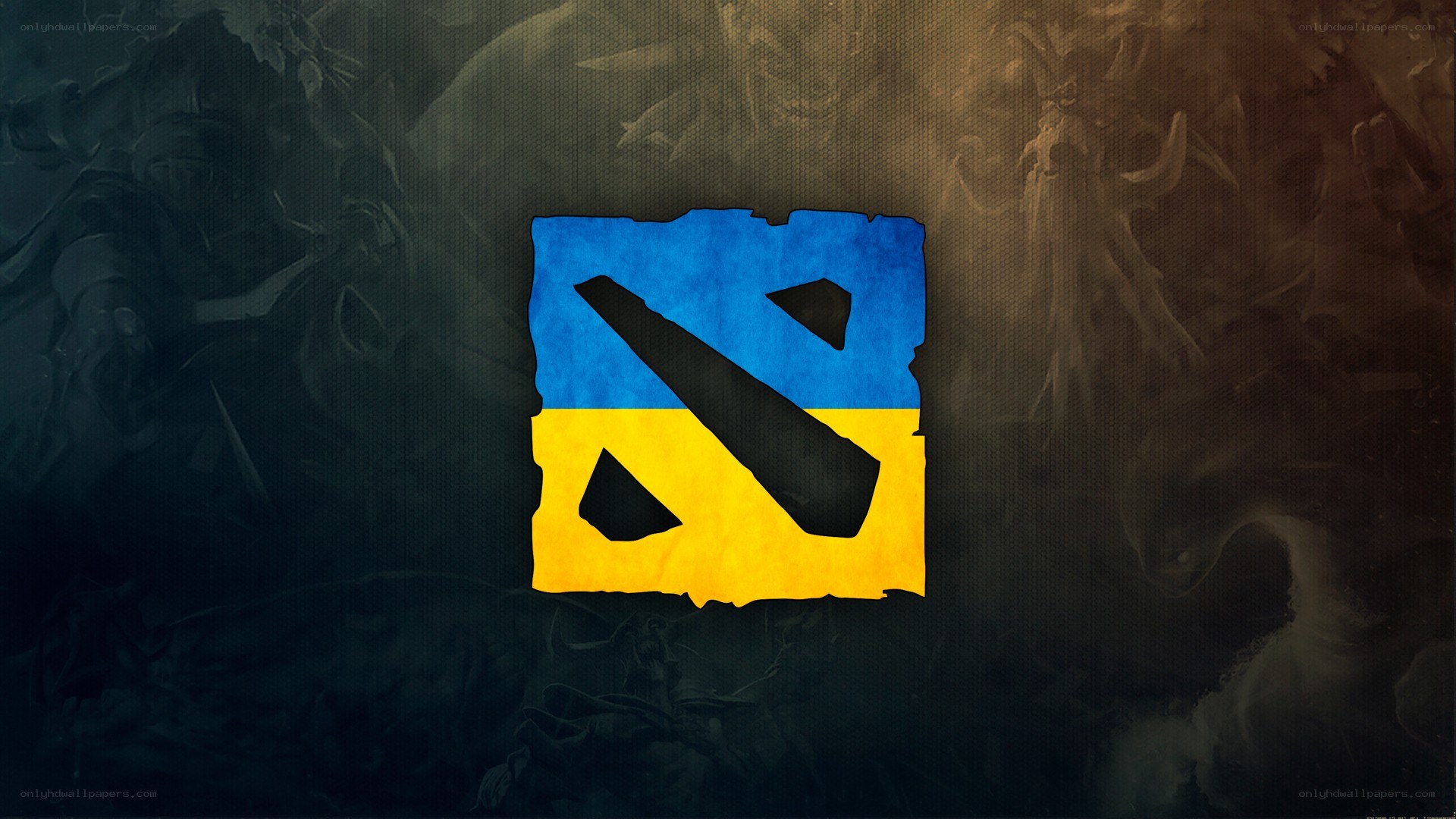Dota 2 logo on dark background