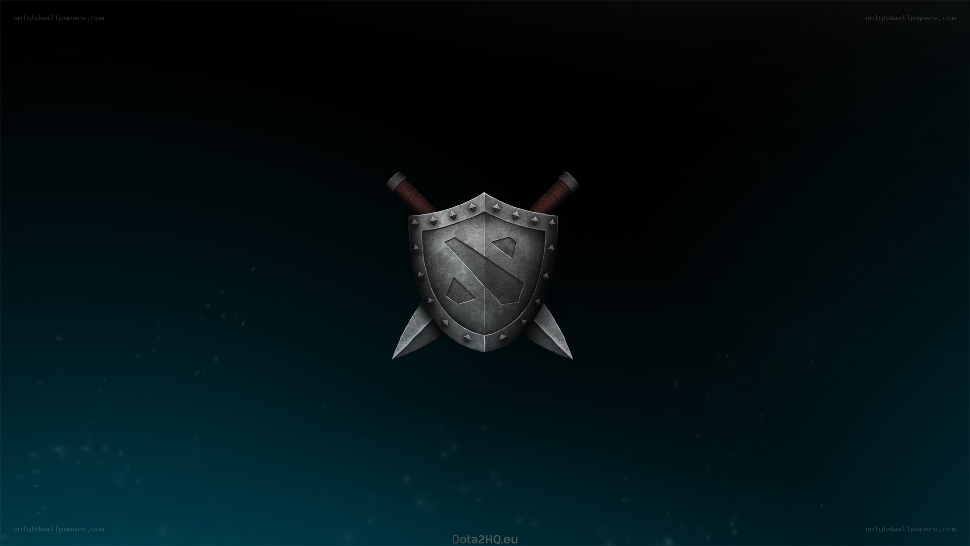 Dota 2 logo on dark background