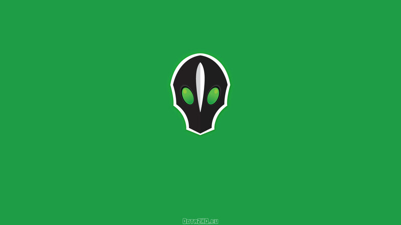 Dota 2 logo on green