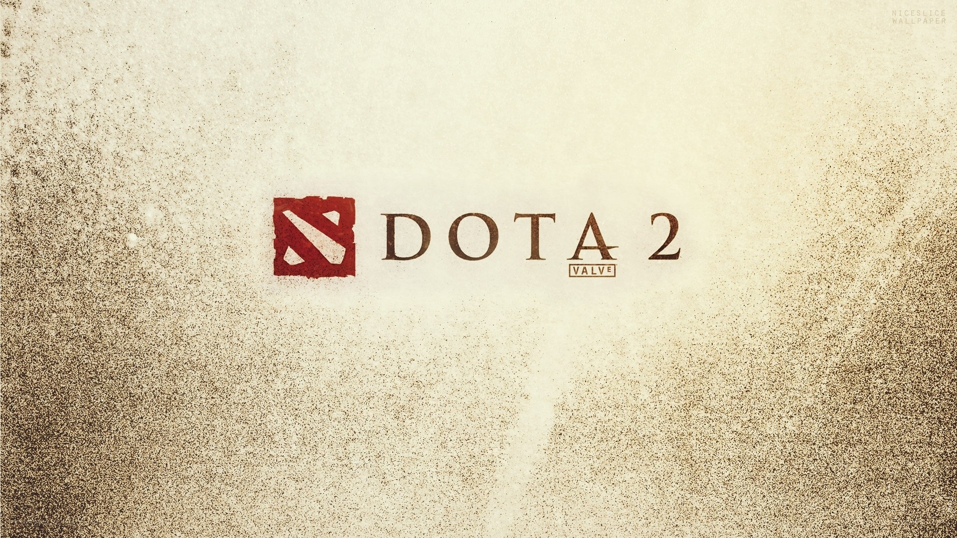 Dota 2 logo on textured background
