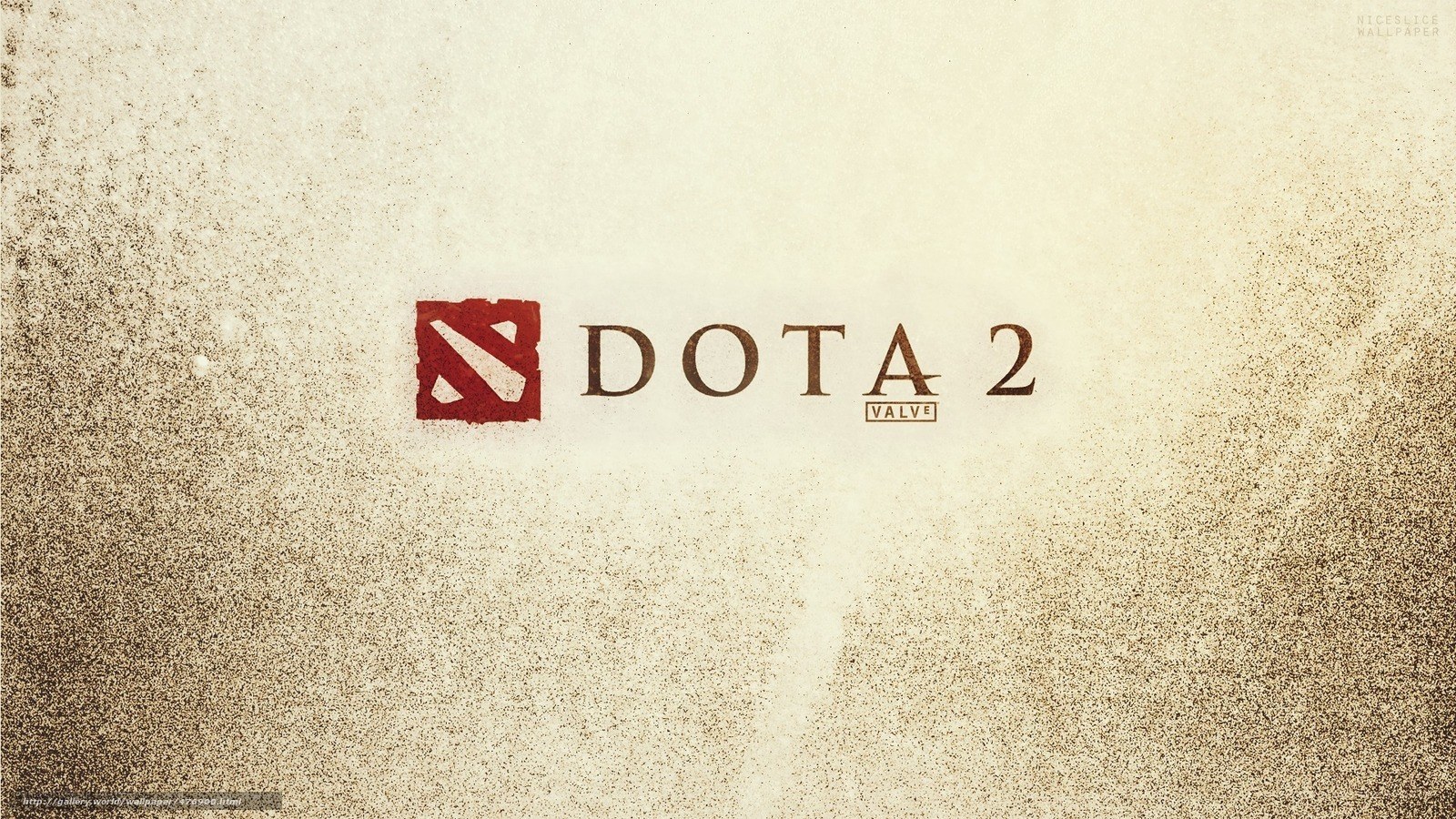 Dota 2 logo on textured background