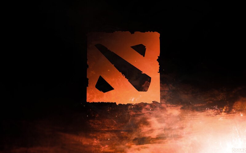 Dota 2 Logo — Orange, Dramatic