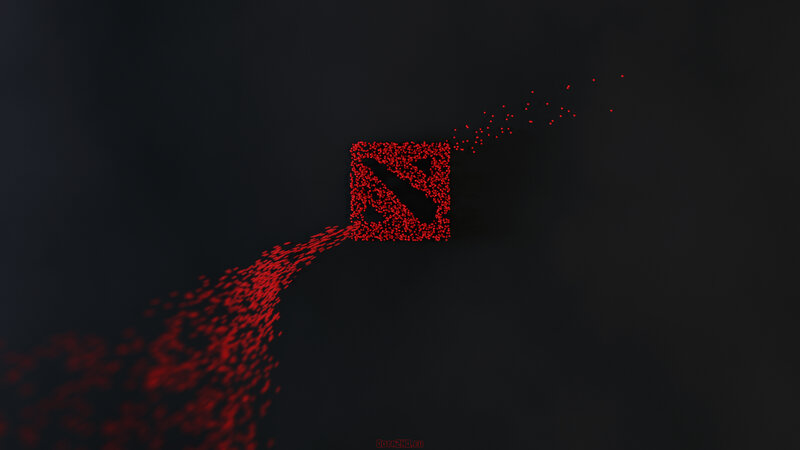 Dota 2 logo particle effect