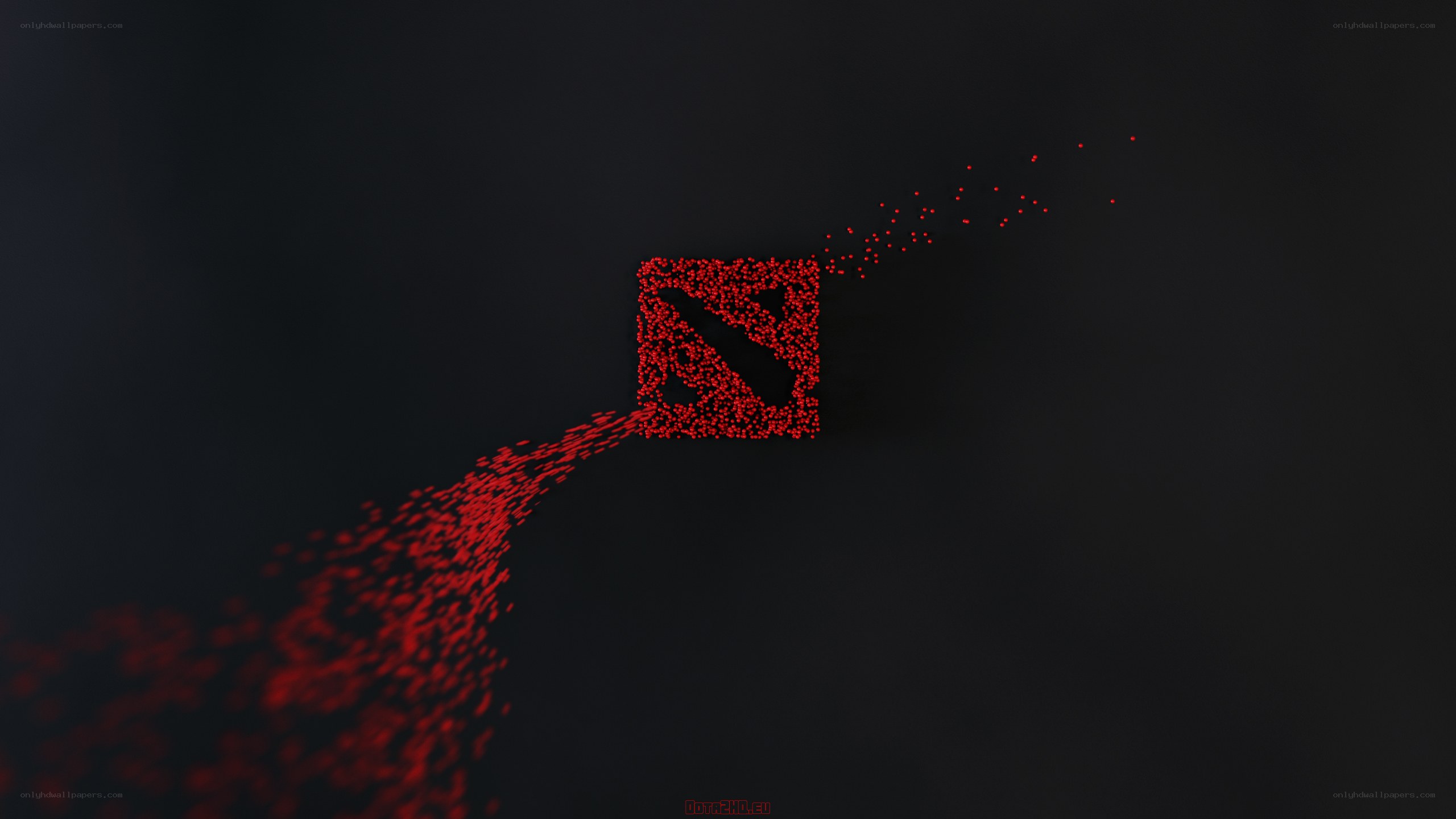 Dota 2 logo particle effect