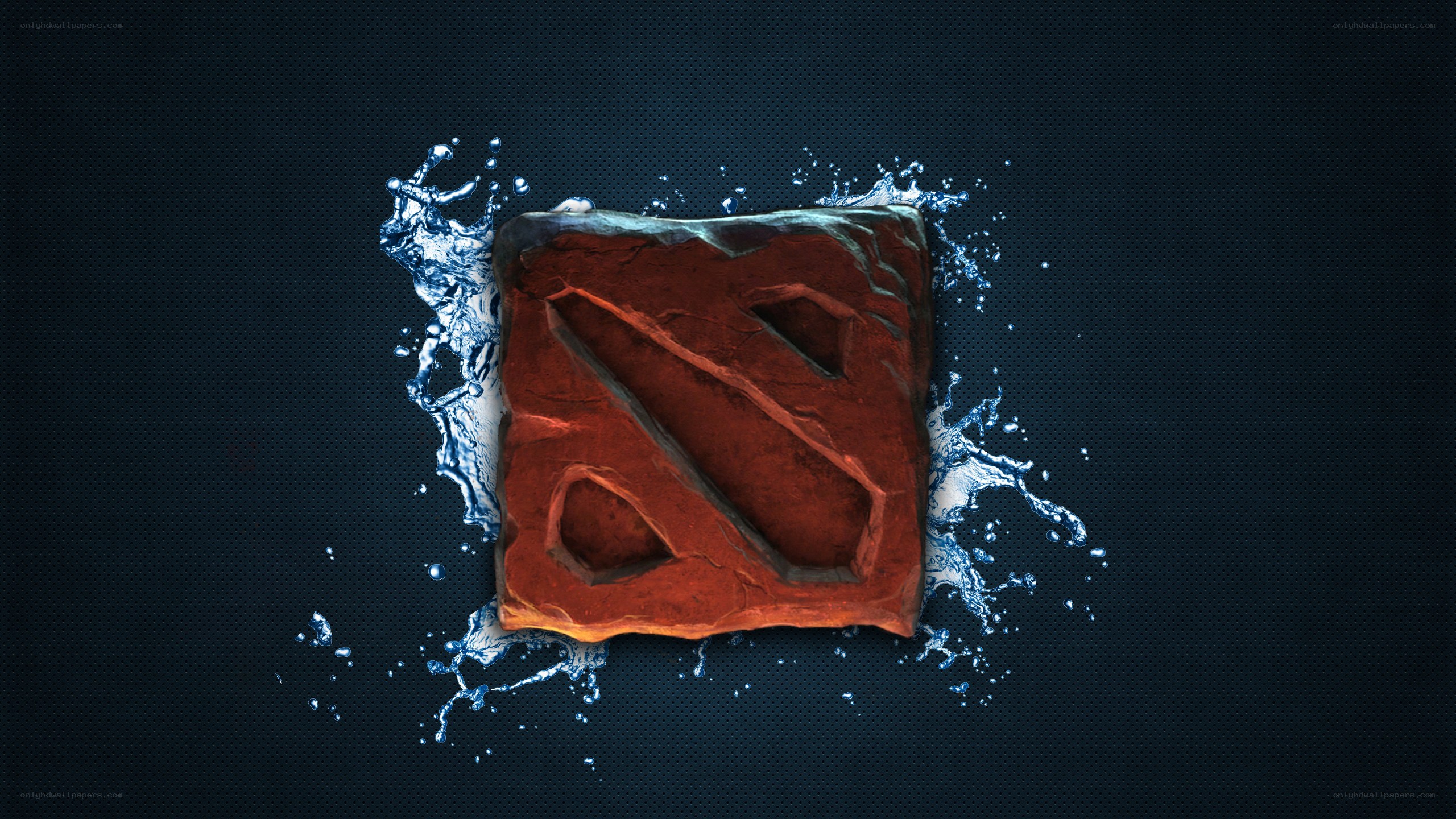 Dota 2 logo with water splash