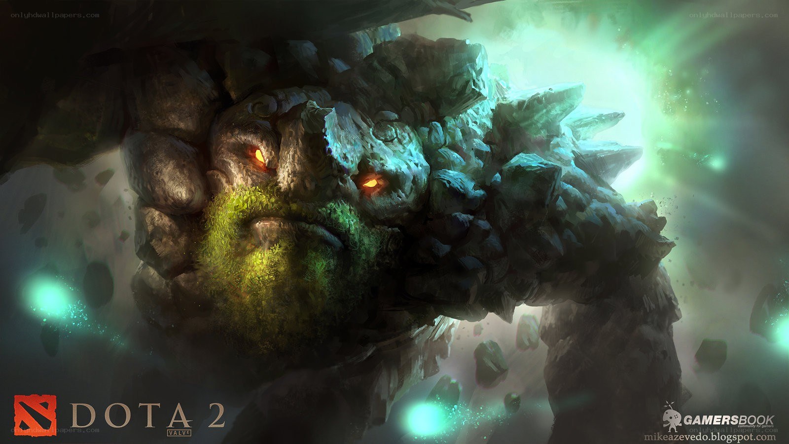 Dota 2 rock creature concept art